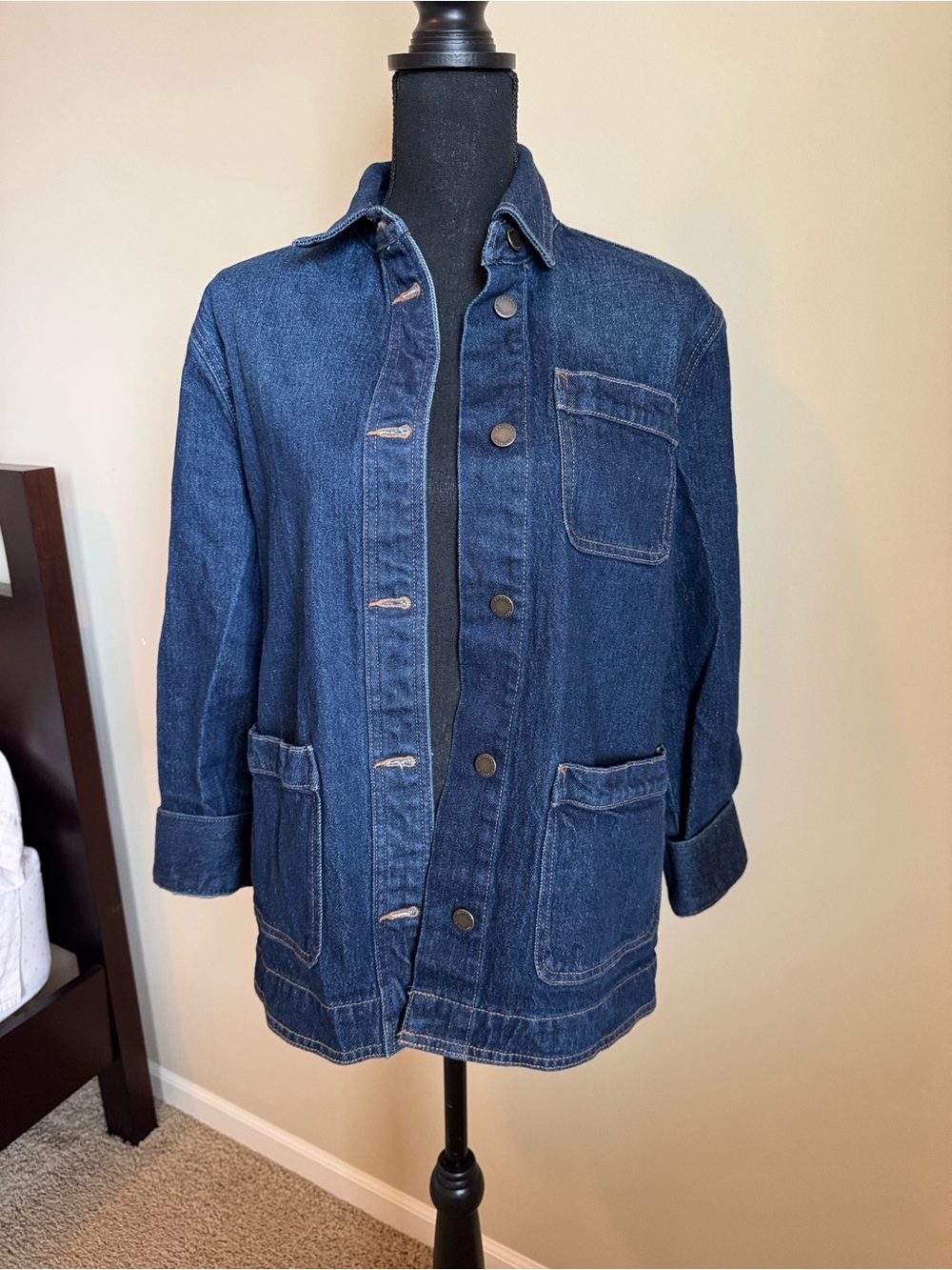Banana Republic Dark Blue Denim Jacket - Picture 5 of 10